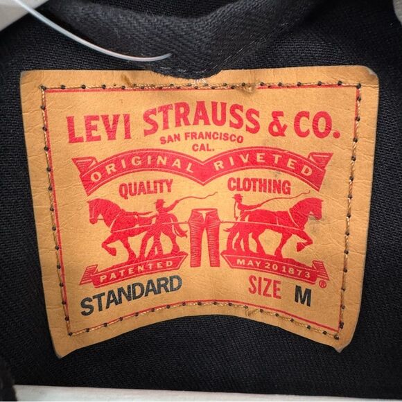 Levi’s Trucker Denim Black Jean Jacket NWT Sz M - Picture 6 of 10